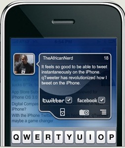 qTweeter iPhone app qTweeter iPhone app