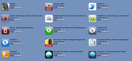 iPhone Twitter apps