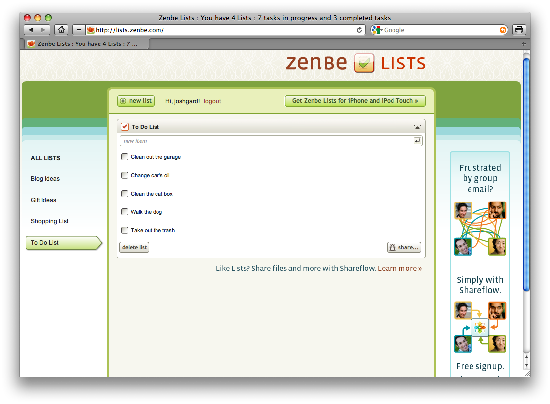 zenbe-web-portal