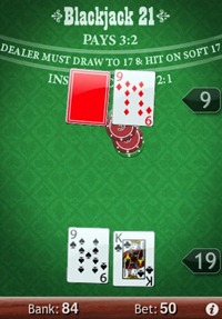 Blackjack 21 iPhone app
