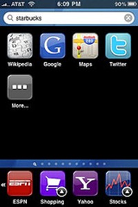 Universal Search app for iPhone Universal Search app for iPhone