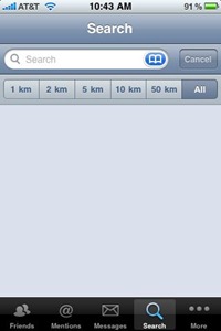 SimplyTweet search by proximity