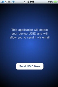 UDID Sender UDID Sender