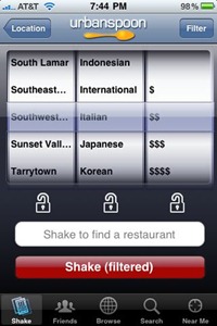 Urbanspoon for iPhone