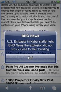 BNO News iPhone app