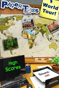 Paper Toss World Tour for iPhone Paper Toss World Tour for iPhone
