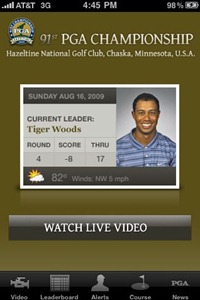 PGA Championship iPhone app PGA Championship iPhone app