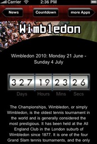 Wimbledon Countdown for iPhone