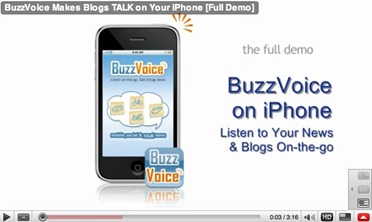 BuzzVoice iPhone app BuzzVoice iPhone app