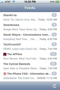 NNW iPhone app