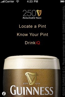 Guinness Pub Finder iPhone app