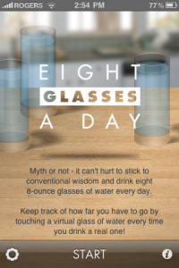 Eight glasses a day