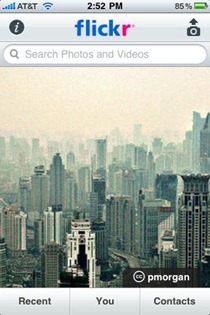 Flickr iPhone app Flickr iPhone app