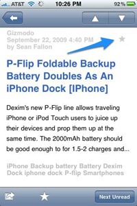 NetNewsWire iPhone RSS app