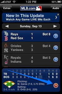 MLB At Bat for iPhone MLB At Bat for iPhone