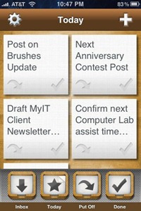 Put Things Off iPhone app