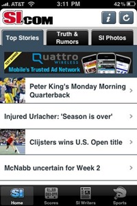 SI.com iPhone app SI.com iPhone app