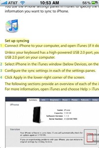 Notations on PDFs on iPhone