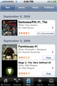 Comics 1.2 for iPhone