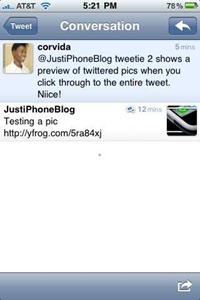 Tweetie 2 iPhone Twitter app Tweetie 2 iPhone Twitter app