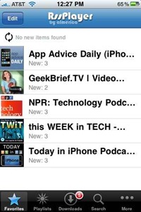 RSS Player iPhone app RSS Player iPhone app