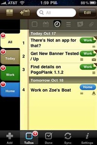 2Do on iPhone 2Do on iPhone