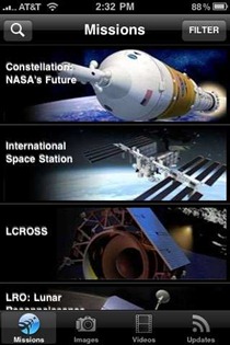 NASA app for iPhone