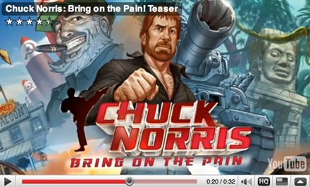 Chuck Norris Bring on The Pain iPhone app Chuck Norris Bring on The Pain iPhone app