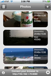 WiFiPhoto iPhone app WiFiPhoto iPhone app