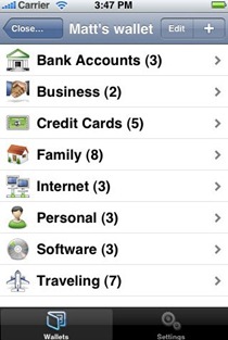 SafeWallet for iPhone SafeWallet for iPhone