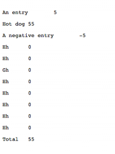 list example of exported list