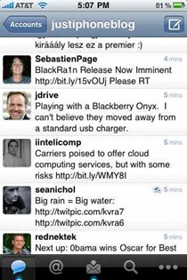Tweetie 2 iPhone app Tweetie 2 iPhone app