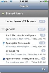 NetNewsWire iPhone app NetNewsWire iPhone app