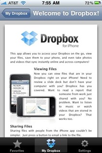 Dropbox on iPhone Dropbox on iPhone