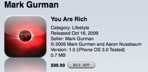 You Are Rich iPhone app