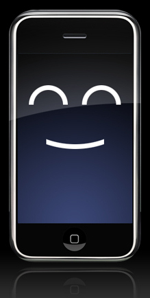 the results of a "happy iPhone" google search