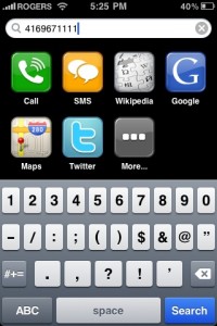 Universal Search for iPhone