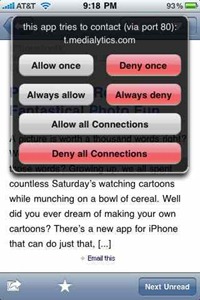 firewall app on the iPhone firewall app on the iPhone