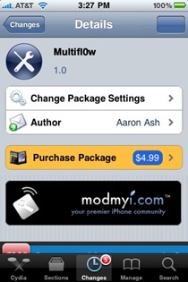 Multifl0w in Cydia Multifl0w in Cydia