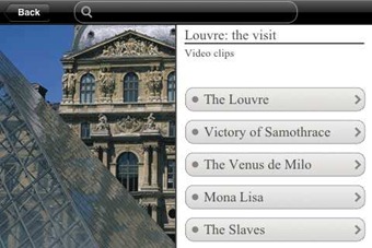 The Louvre iPhone app