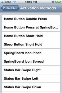 ProSwitcher iPhone jailbreak app switcher