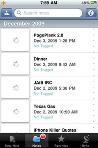 Evernote for iPhone Evernote for iPhone