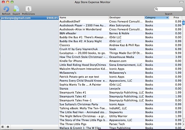 App Store Expense Monitor App Store Expense Monitor