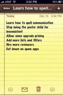 App Store Note