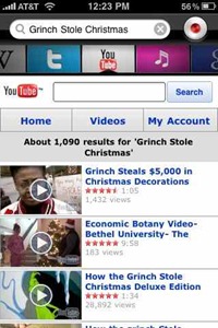 Dragon Search iPhone web search app