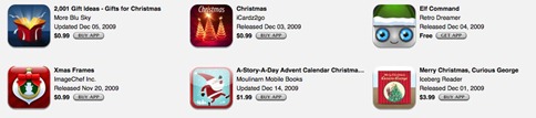 holiday iPhone apps