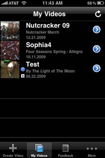 Animoto Videos iPhone app