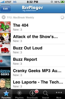 RSS Player iPhone app RSS Player iPhone app