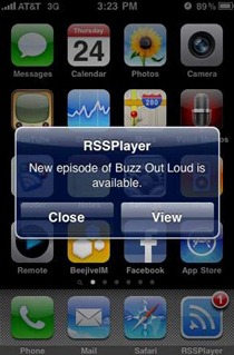 RSS Player iPhone app RSS Player iPhone app