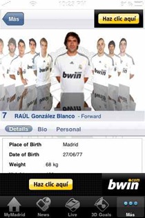 MyMadrid iPhone app MyMadrid iPhone app